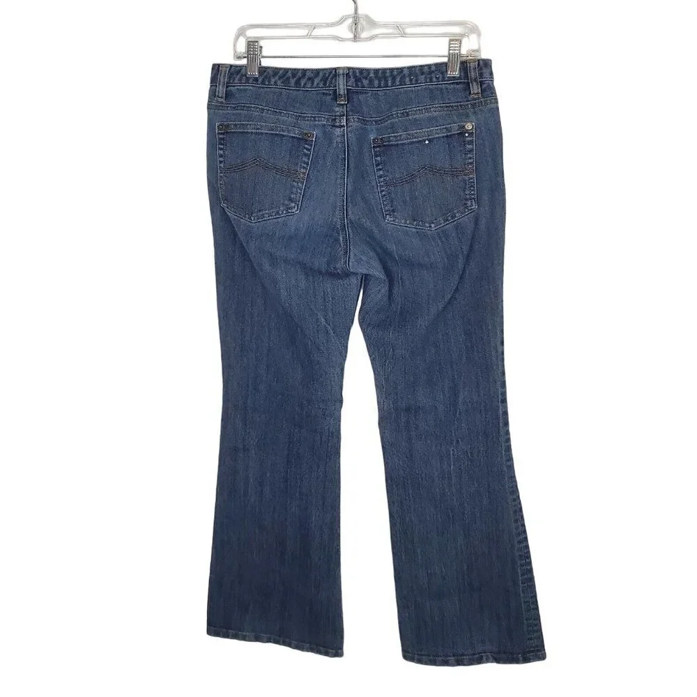 Michael Kors‎ Flare Jeans Womens 8 Stretch Denim Lowrise Cotton blend